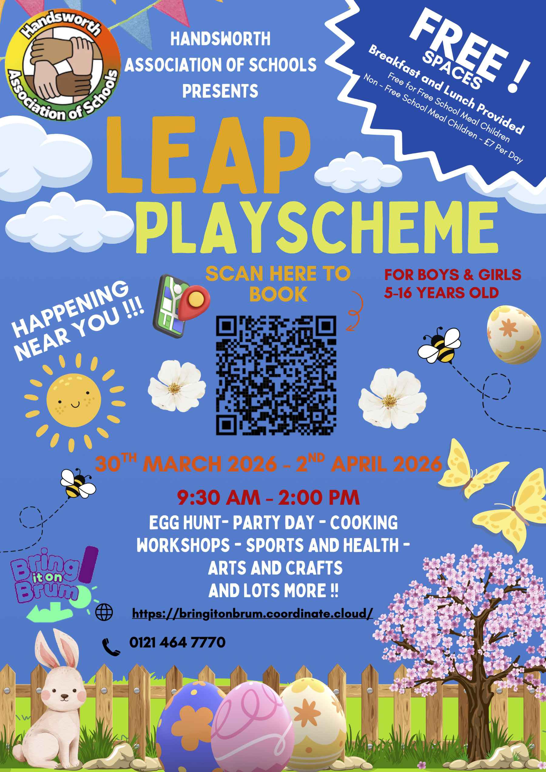 LEAP Playscheme March 30th to April 2nd, 2026